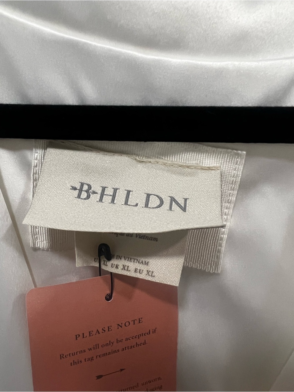 BHLDN Satin Dolman Sleeve Kimono Wedding Dress - Picture 4 of 6